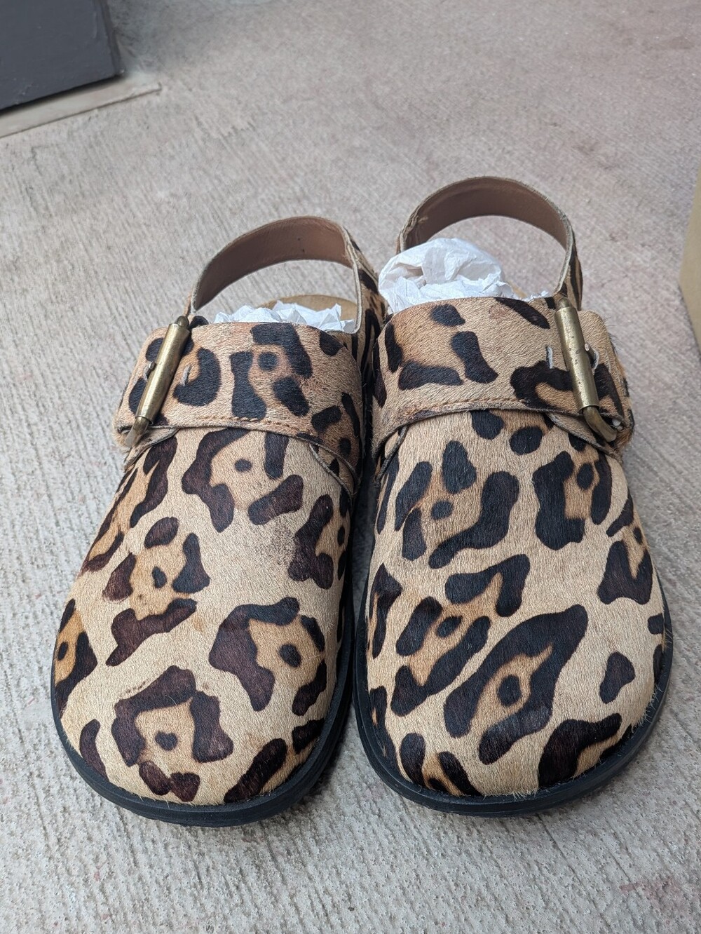 Free People Leopard Print Seattle Sling Back REPOSH. Size 8